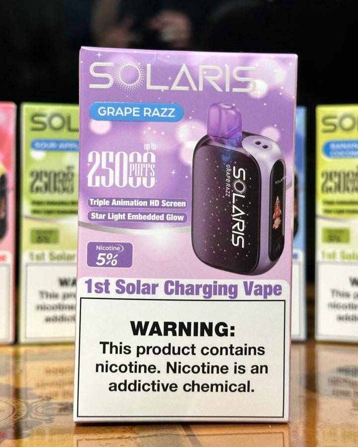 SOLARIS GRAPE RAZZ 🍇 (Carga con energia solar)